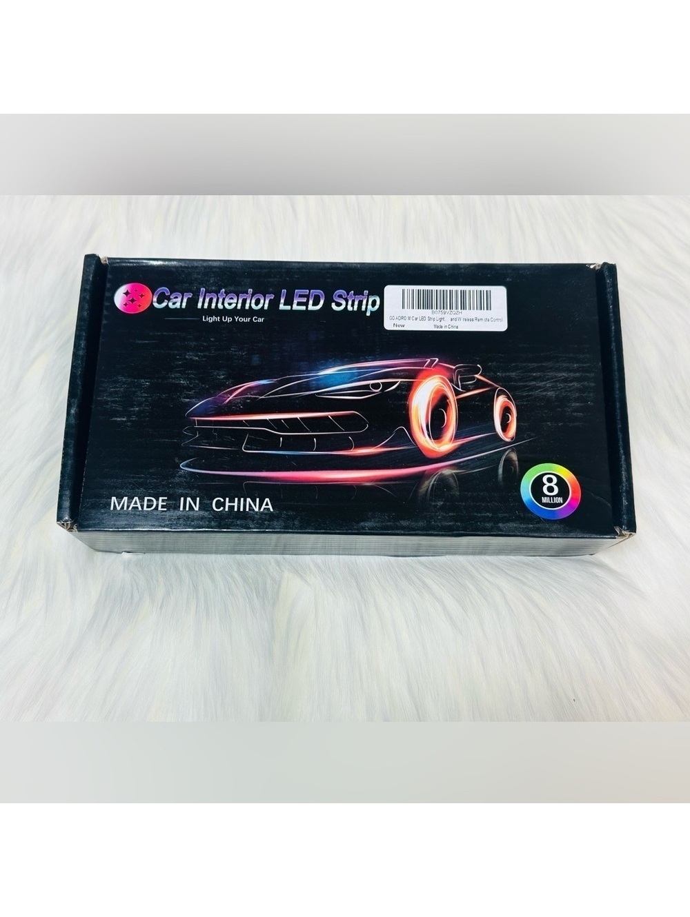 Multicolor LED Car Interior Strip Lights Kit with Remote Control – New Open Box